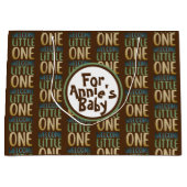 Boho "Welcome Little One" Baby shower Groot Cadeauzakje (Voorkant)