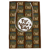 Boho "Welcome Little One" Baby shower Medium Cadeauzakje (Voorkant)