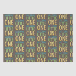 Boho "Welcome Little One" Baby shower Tissuepapier