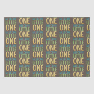 Boho "Welcome Little One" Baby shower Tissuepapier