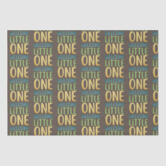 Boho "Welcome Little One" Baby shower Tissuepapier