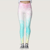 Boho Wervelende Groovy Abstract Genderflux Pride V Leggings (Voorkant)