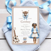 Boho Western Baby shower Qr code uitnodiging