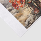 Boho Western Boots Bloemen Boeket voor Decoupage Tissuepapier (Detail)