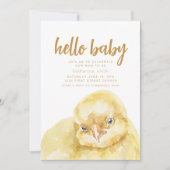 Boho Western Chick Theme Baby shower Uitnodiging (Voorkant)