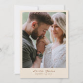 Boho Western Cowboy Illustration Wedding Save The Date (Achterkant)