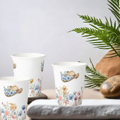 Boho Western Cowboy Pet en Wildflower Papieren Bekers