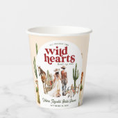 Boho Western Desert | Bruidsuitnodiging Papieren Bekers (Achterkant)