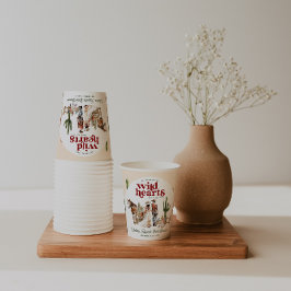 Boho Western Desert | Bruidsuitnodiging Papieren Bekers