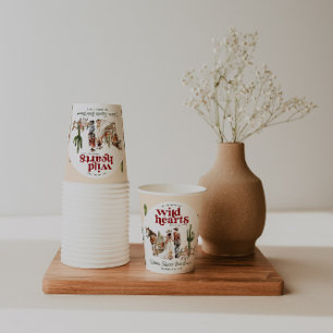 Boho Western Desert Bruidsuitnodiging Papieren Bekers