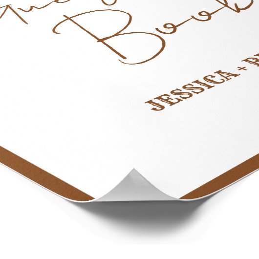 Boho Western Gelieve te ondertekenen ons Gastenboe Poster (Hoek)