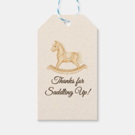 Boho Western Rocking Horse Baby shower Cadeaulabel