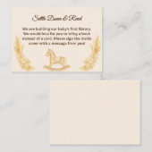 Boho Western Rocking Horse Boeken voor Baby Kaart (Voorkant / Achterkant)