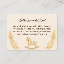 Boho Western Rocking Horse Boeken voor Baby Kaart