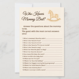 Boho Western Rocking Horse Wie kent het spel van m