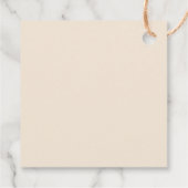 Boho Western Zadel op Cowboy Bruidsmeisjesfeest Bedankjes Labels (Achterkant)