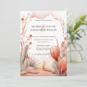 Boho Westerne Canyon Mexicaanse cactus woestijn Kaart (Staand voorkant)