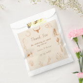 Boho Westerne Cowboy Illustratie Trouwen Bedankzakje (Gezegeld)