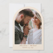 Boho Westerne Cowboy Illustratie Trouwen Kaart (Achterkant)