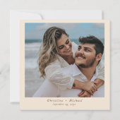 Boho Westerne Cowboy Illustratie Trouwen Kaart (Achterkant)