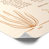 Boho Westerne Favoriete Mensen Trouwstoel Grafiek Poster (Hoek)