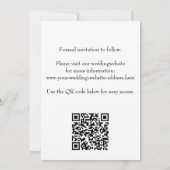 Boho westerne QR code woestijn cowboy cactus stier Save The Date (Achterkant)