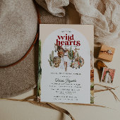 Boho Westerne woestijn | Bruidsdouche uitnodiging