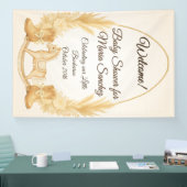 Boho Westerse Schommelpaard Baby Shower Welkom Spandoek (Beurs)