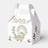 Boho whimsical dinosaur oh baby baby shower bedankdoosjes (Achterkant)