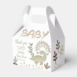 Boho whimsical dinosaur oh baby baby shower bedankdoosjes