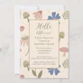 Boho Whimsical Gender Neutral Baby shower Kaart (Voorkant)
