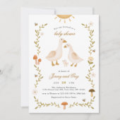 Boho Whimsical Goose Baby shower Kaart (Voorkant)