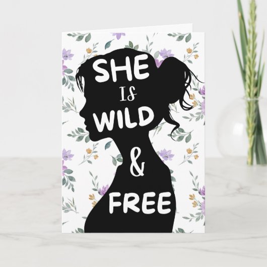 Boho Whimsical Greeting Card Kaart (Voorkant)