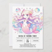 Boho Whimsical Mermaid Verjaardag Kaart (Voorkant)