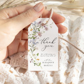 Boho Whimsical Wildflower Meadow Wedding Favoriet Cadeaulabel