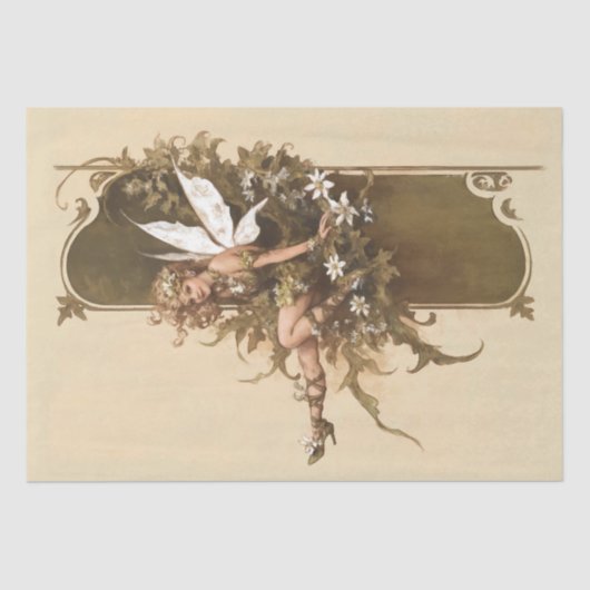 Boho Whimsical Woodland Fairy Tissuepapier (Voorkant)