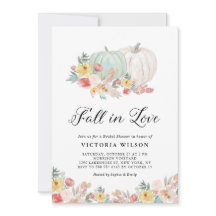 Boho White en Blue Pumpkin Herfst Vrijgezellenfees