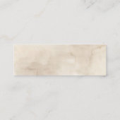 Boho White Floral Bridal Registry Invoegen Kaarten Mini Visitekaartje (Achterkant)