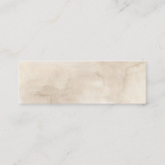 Boho White Floral Bridal Registry Invoegen Kaarten Mini Visitekaartje (Achterkant)