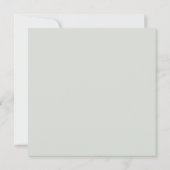 Boho White Floral Elegant Kaart (Achterkant)