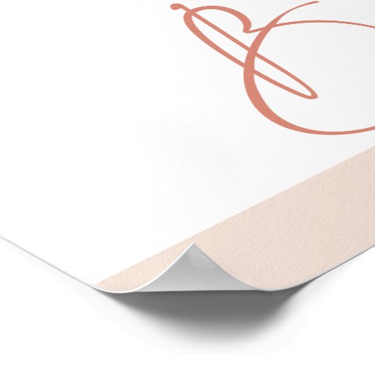 Boho White Orchards Palm Vrijgezellenfeest Welkom Poster (Hoek)