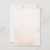 Boho White Orchids Pampas Grass Wedding RSVP Kaartje (Achterkant)