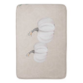 Boho White Pumpkin Waterverf Art Badmat (Voorkant Verticaal)