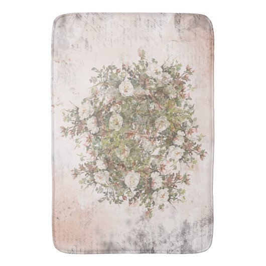  Boho White Rose Badmat (Voorkant Verticaal)