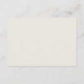 Boho White Rose Bloemen QR Code Trouwdetails Informatiekaartje (Achterkant)