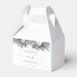 Boho White Rose Bloemen Tuin Tuin Huwelijk Bedankdoosjes