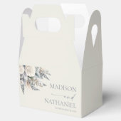 Boho White Rose Bloemen Tuin Tuin Huwelijk Bedankdoosjes (Geopend)