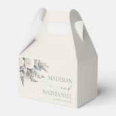 Boho White Rose Bloemen Tuin Tuin Huwelijk Bedankdoosjes (Voorkant Zijde)