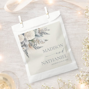 Boho White Rose Bloemen Tuin Tuin Huwelijk Bedankzakje