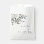 Boho White Rose Bloemen Tuin Tuin Huwelijk Bedankzakje (Voorkant)